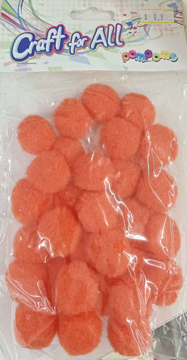 Picture of Pompoms 30pcs Orange Craft for all