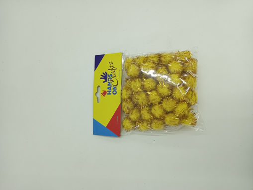 Picture of Pompoms 50pcs Gold 20mm Hand Craft