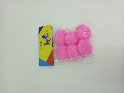 Picture of Pompoms 6pcs Pink 50mm Hand Craft