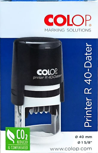 Picture of Printer dater Blue 40mm Round Colop
