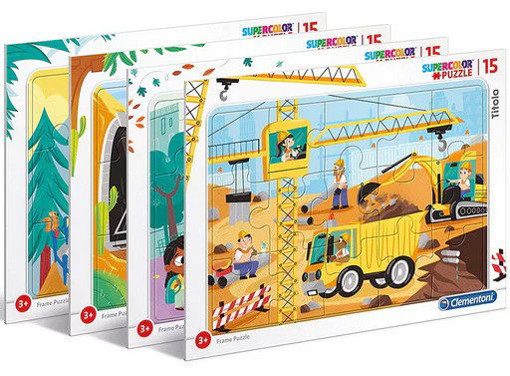 Picture of Puzzle Age 3+ Clementoni, 15 Frame Means