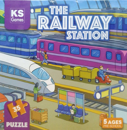Picture of Puzzle 34x48cm 35pcs KS games, The Railway Station