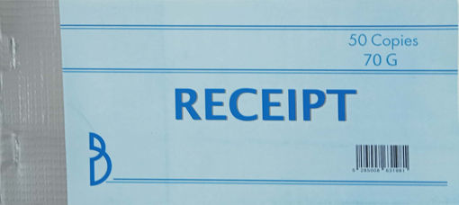 Picture of Receipt Book 50 Sheets 70gr