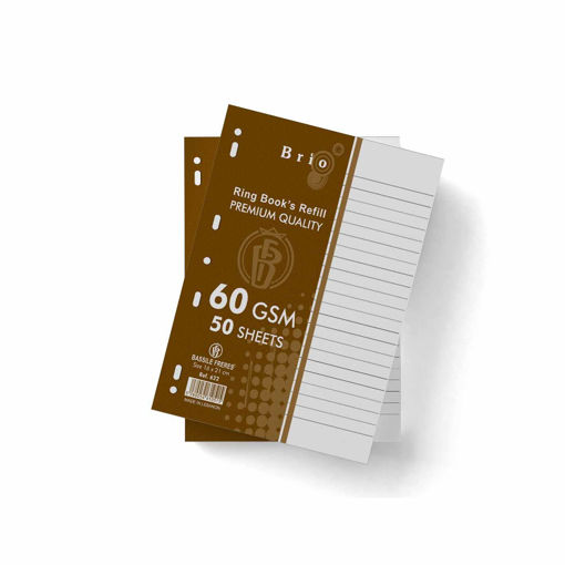 Picture of Refill Paper A5 50sheets White 60gr Lined Brio