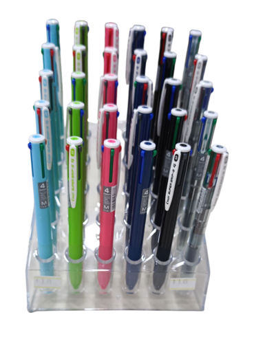 Picture of Retractable Pen Medium 4colors Assorted Pilot