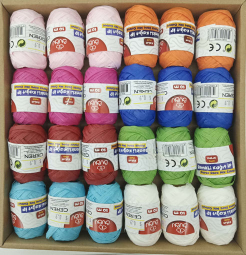 Picture of Ribbon 10m Assorted Kraft Bubu
