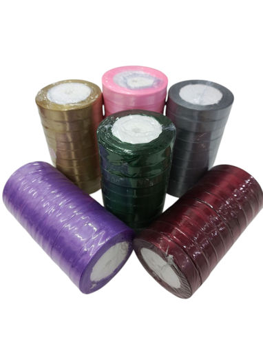 Picture of Ribbon 25Yards Colored 1.5cm Satin