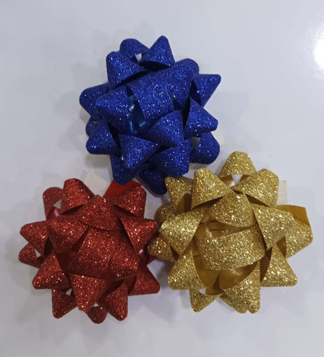 Picture of Ribbon Glitter Colors Flower