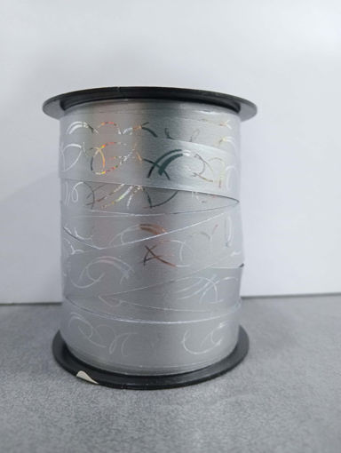 Picture of Ribbon Metallic Silver 10mm Matt