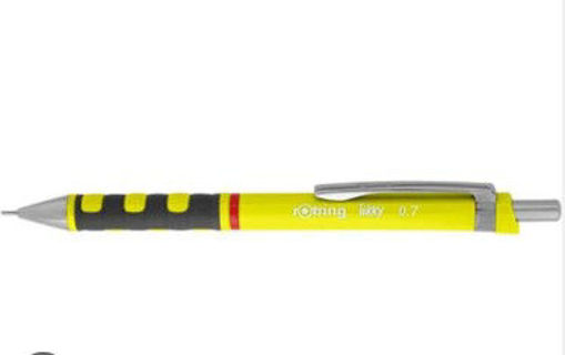Picture of Rotring Tikky Mechanical Pencil Neon Yellow 0.7mm