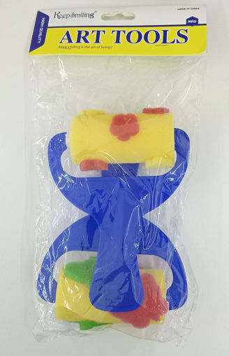 Picture of Paint Sponge (Set of 2) With Design Keep Smiling