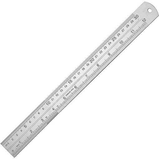 Picture of Ruler aluminium 30cm