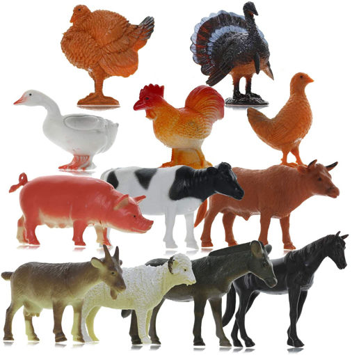 Picture of Plastic (Set of 12) Animals