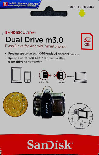 Picture of USB Dual Drive Sandisk,SDDD3-032G