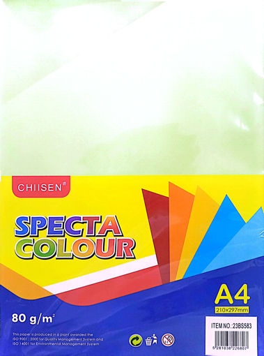 Picture of Set of Plain Paper A4 100 Sheets Light Green 80gr