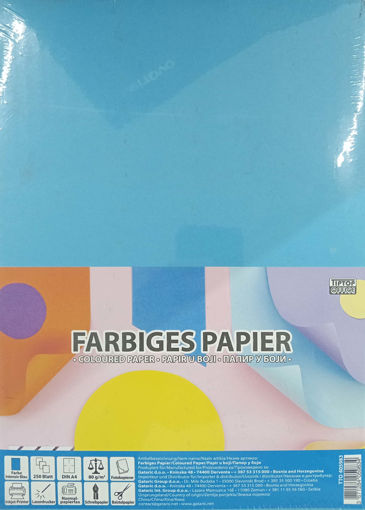 Picture of Set of Plain Paper A4 250 Sheets Blue 80gr