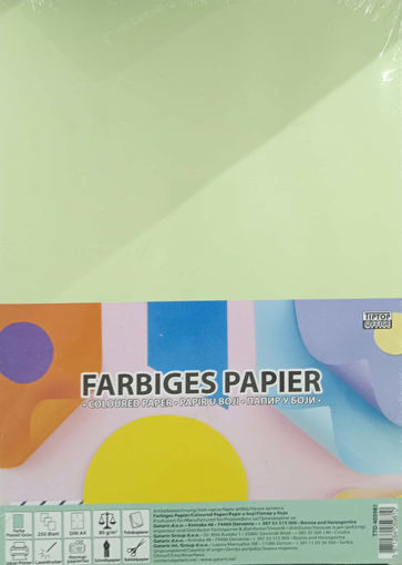 Picture of Set of Plain Paper A4 250 Sheets Light Green 80gr