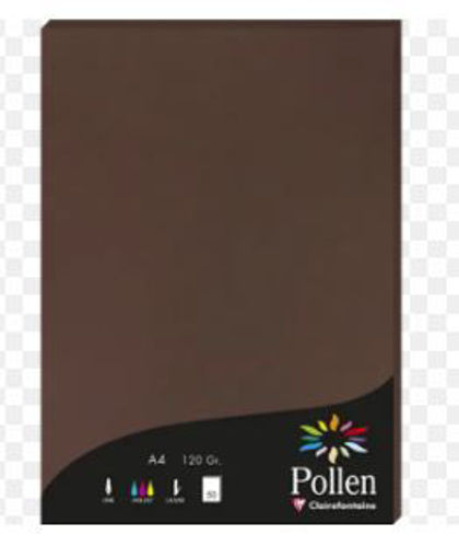 Picture of Set of Plain Paper A4 50 Sheets Brown 120gr Claire