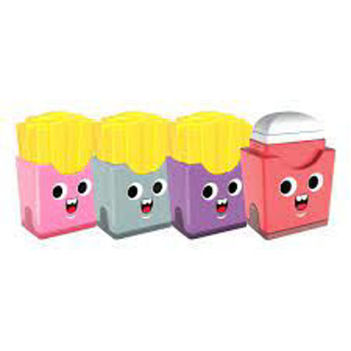 Picture of Sharpener Fantasy Assorted Colors with Eraser DOS