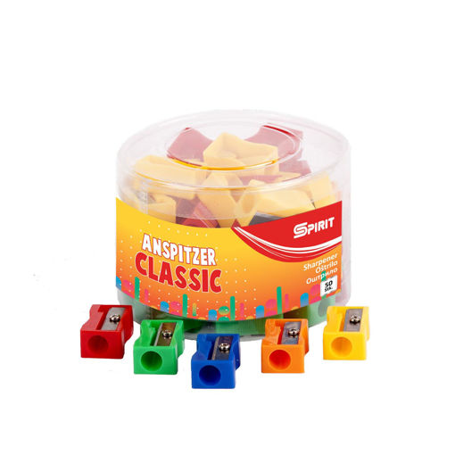 Picture of Sharpener Plastic Assorted Colors One Hole Spirit