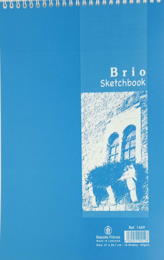 Picture of Sketch book 21x29.7cm 90gr Spiral Brio