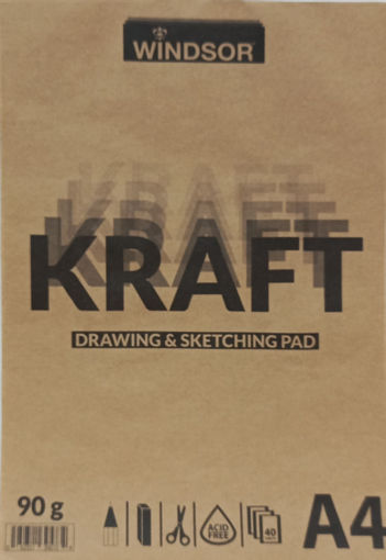 Picture of Sketch book A4 40 Sheets 90gr Kraft Windsor