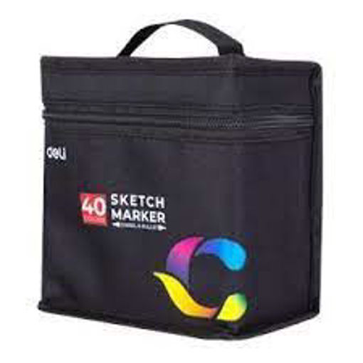 Picture of Sketch Marker Pack 40colors Twin Tip Deli
