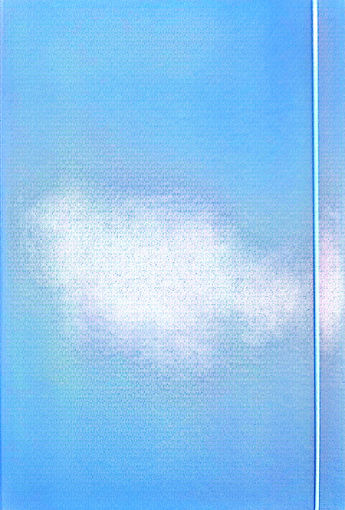 Picture of Elastic File 4cm Light Blue Card board Skyfile