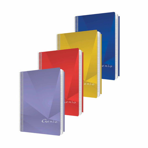 Picture of Spiral Copybook A4 48 Sheets 70gr Lined Genio