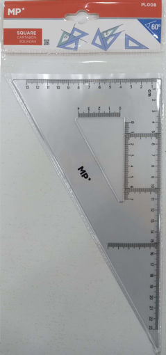 Picture of Square 23cm Transparent 60deg Acrylic MP