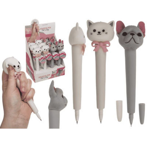 Picture of Squeeze pen,Dog & Cat 19cm