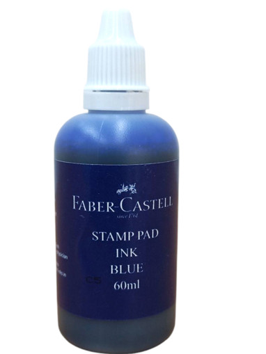 Picture of Ink For Stamps 60ml Blue Liquid Faber-Castell