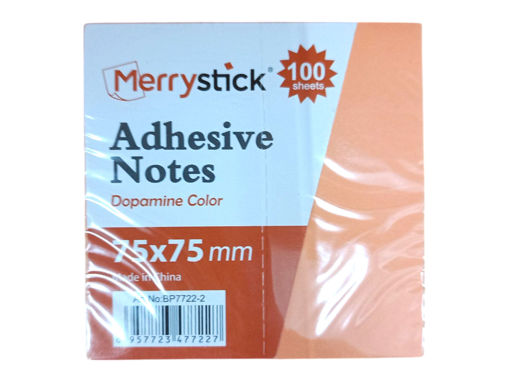 Picture of Stick Notes 100 Sheets Light Orange 75x75mm Bassil