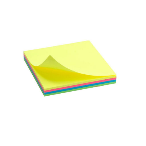 Picture of Stick Notes 100 Sheets Neon Color 75x75mm Bassile
