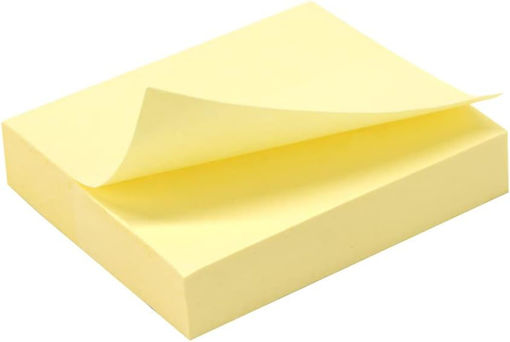 Picture of Stick Notes 100 Sheets Yellow 40x50mm Bassile