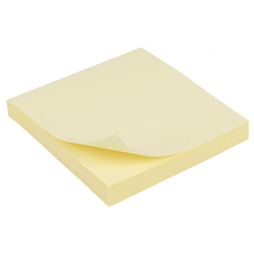Picture of Stick Notes 100 Sheets Yellow 75x75mm Bassile