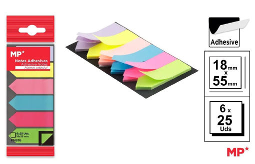 Picture of Stick Notes 18x47mm Assorted Colors 75g MP