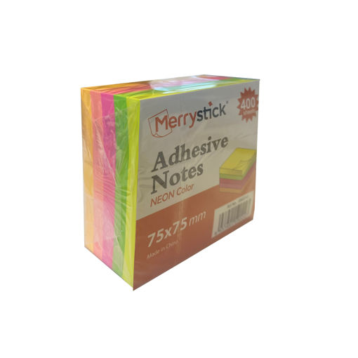 Picture of Stick Notes 400sheets Neon Color 75x75mm Bassile