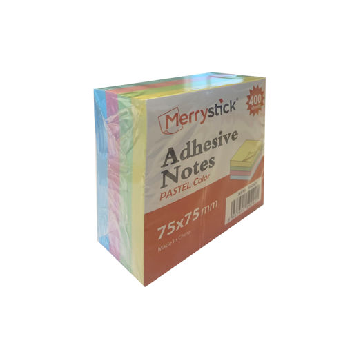 Picture of Stick Notes 400sheets Pastel 75x75mm Bassile
