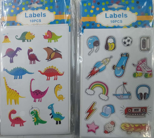 Picture of Stickers (Set of 10) Assorted Dinosaur