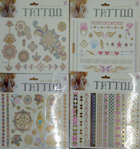 Picture of Stickers (Set of 10) Metalic Tattoo