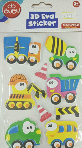Picture of Stickers 3D Bubu,Cars