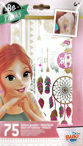Picture of Stickers Age 6+ Metallic 75pcs Tattoo Buki