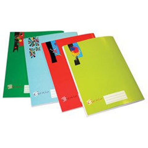 Picture of Stitched Copybook B5 48 Sheets 70gr Printed Anglai