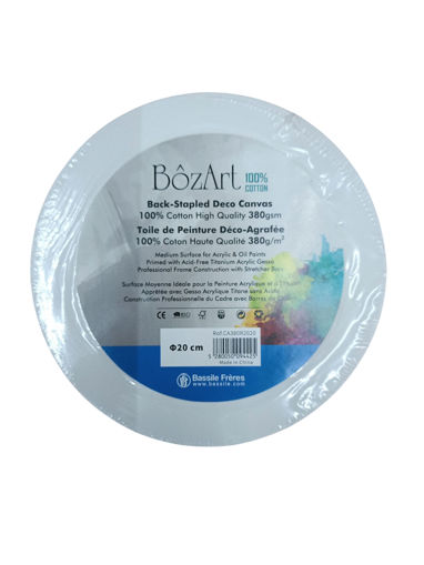 Picture of Stretched Canvas 20cm Round Bozart