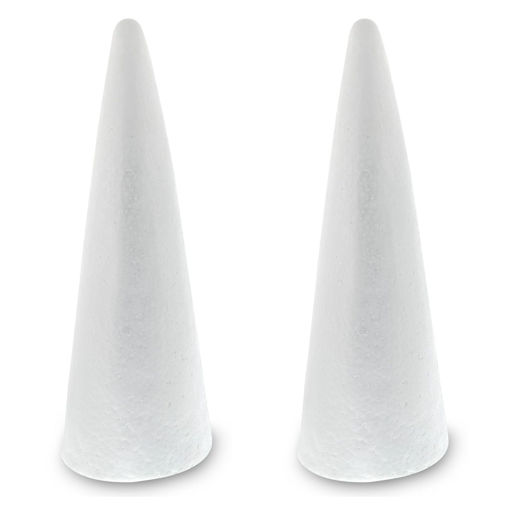 Picture of Styrofoam 20x8cm 2pcs Cone Hand Craft