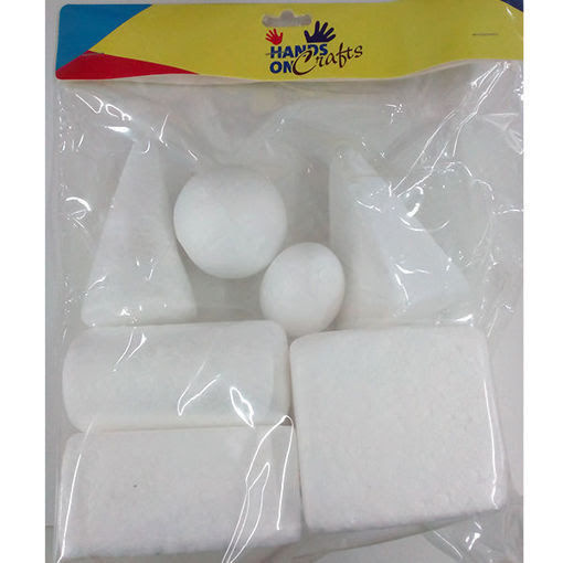 Picture of Styrofoam 7pcs Geometric Templates Hand Craft