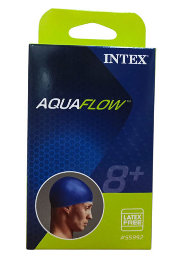 Picture of Swim Cap Age 8+ Dark blue Silicon Intex