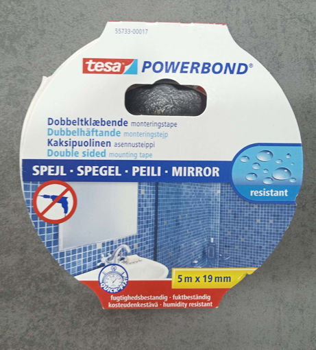Picture of Tape Double sided 19mmx5m Resistant Tesa