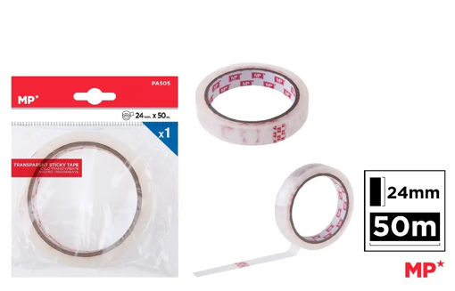 Picture of Tape Transparent Sticky Extra Large 24mmx50m MP
